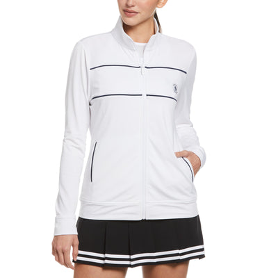 Performance Track Style Tennis Jacket (Bright White) 