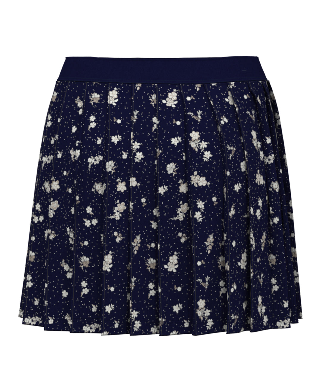 Women's Pleated Floral Skort (Black Iris) 