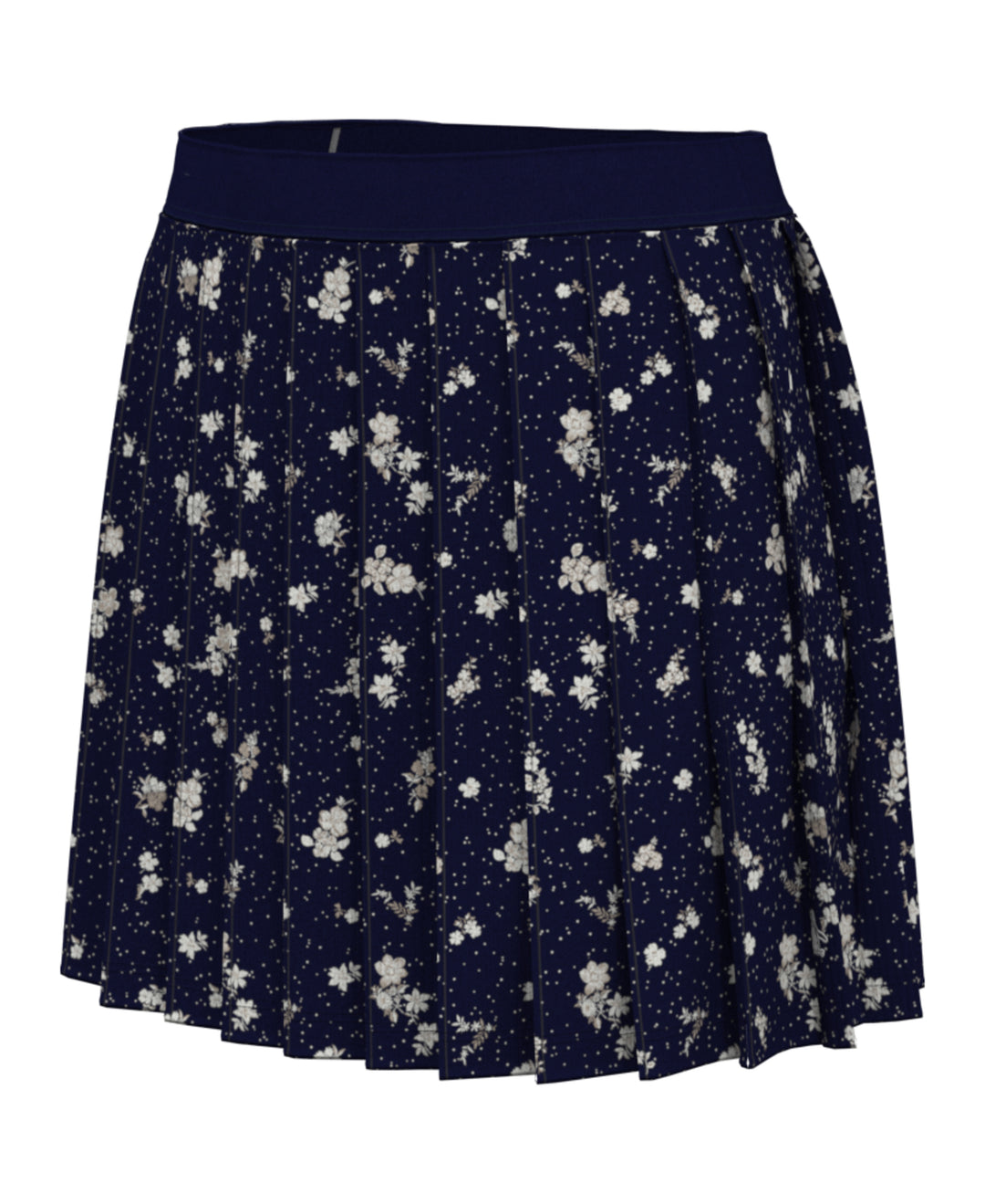 Women's Pleated Floral Skort (Black Iris) 