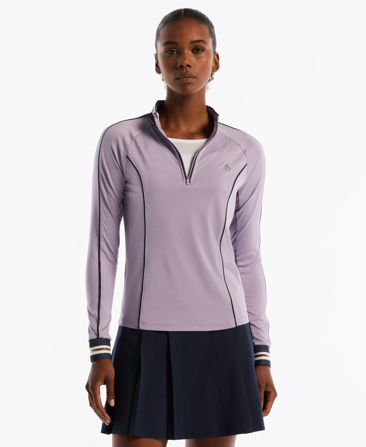 Long Sleeve Colorblock Sun Protection Shirt (Heirloom Lilac) 