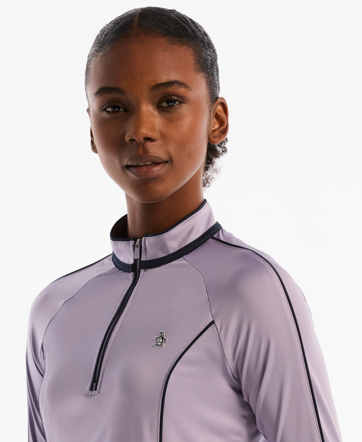 Long Sleeve Colorblock Sun Protection Shirt (Heirloom Lilac) 
