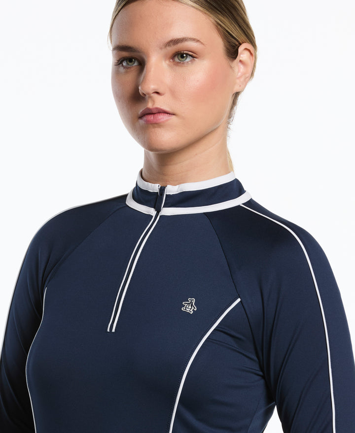 Quarter Zip UV Protection Shirt (Black Iris) 