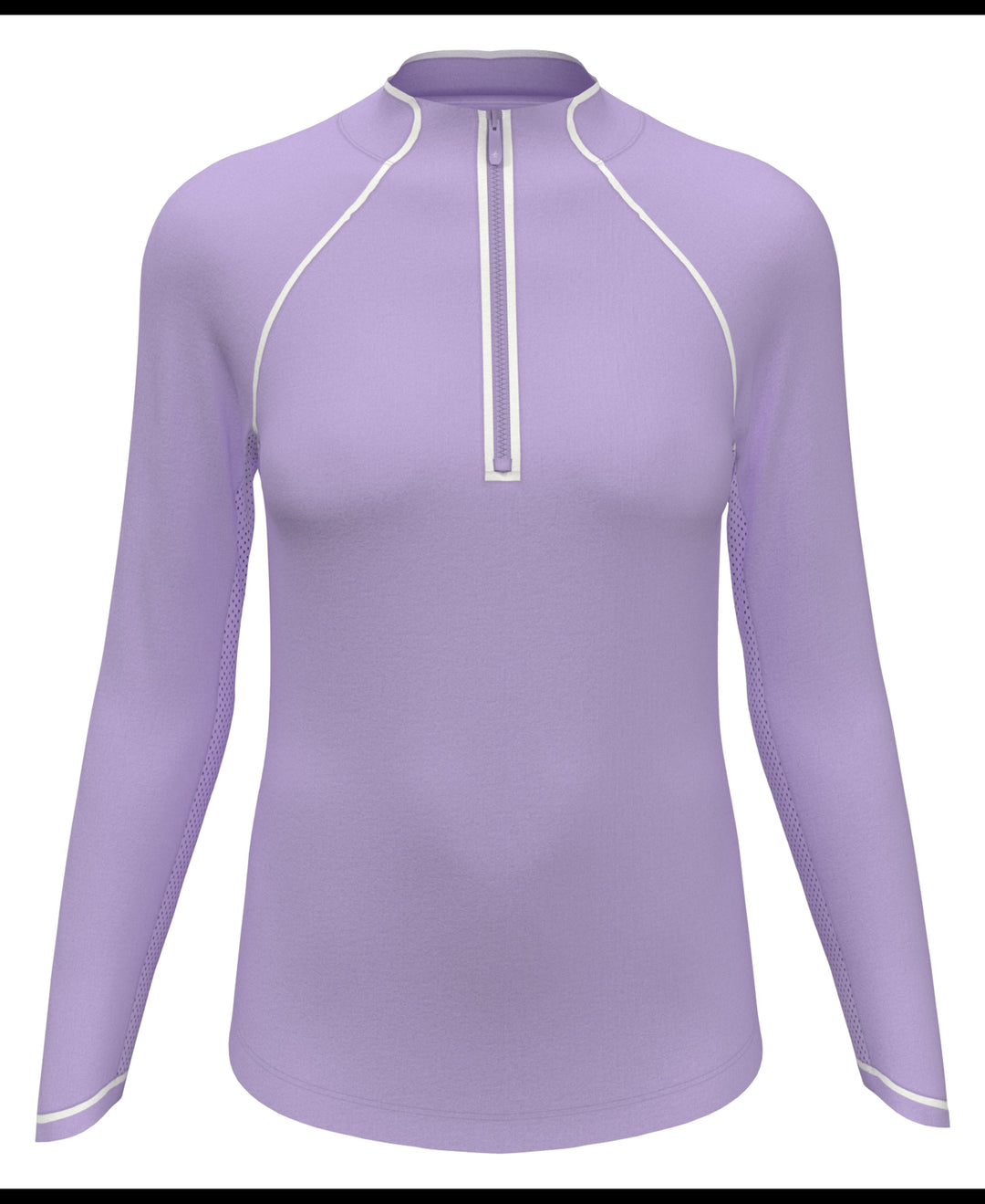 Solid Long Sleeve Tennis Shirt with Sun Protection (Lavender) 