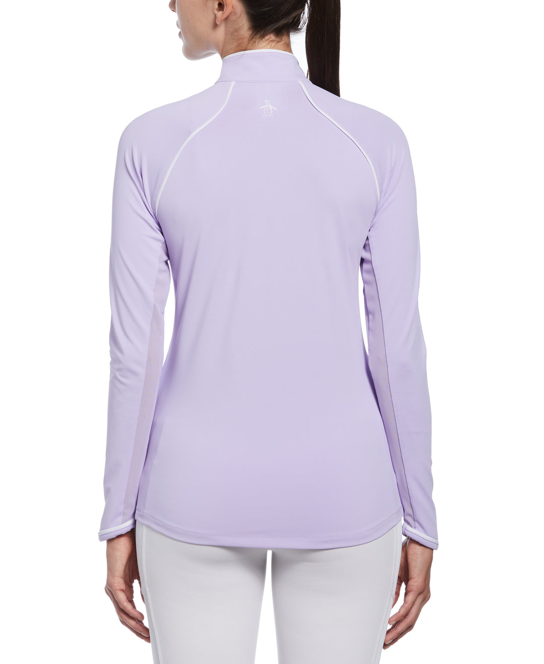 Solid Long Sleeve Tennis Shirt with Sun Protection (Lavender) 