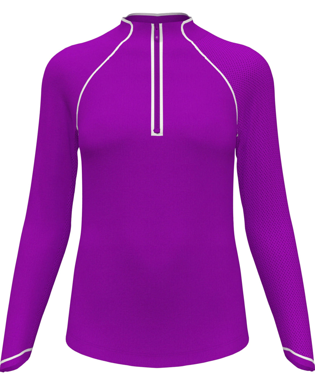 Women's Solid Sun Protection Tennis Shirt-Women's Shirts-Original Penguin