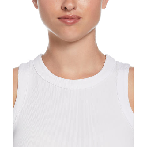 Ribbed Tennis Tank Top (Bright White) 