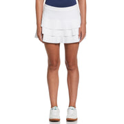 Women's Ruffled Tiered Solid Skort-Skorts-Original Penguin