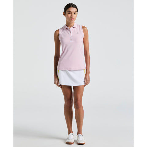 Tennis Side Stripped Ribbed Tennis Skort (Bright White) 