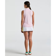 Tennis Side Stripped Ribbed Tennis Skort (Bright White) 