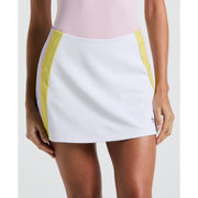 Tennis Side Stripped Ribbed Tennis Skort (Bright White) 
