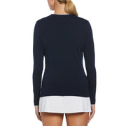 Solid Pullover Sweater (Black Iris) 
