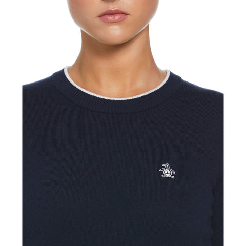 Solid Pullover Sweater (Black Iris) 