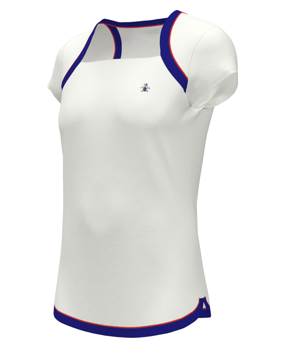 Square Neckline Golf Shirt (Bright White) 