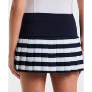 Women's Striped Pleated Tennis Skort-Skorts-Original Penguin