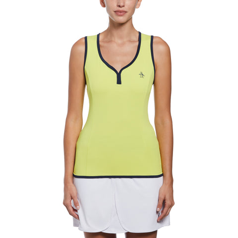 Womens Sweetheart Tennis Tank Top (Limeade) 
