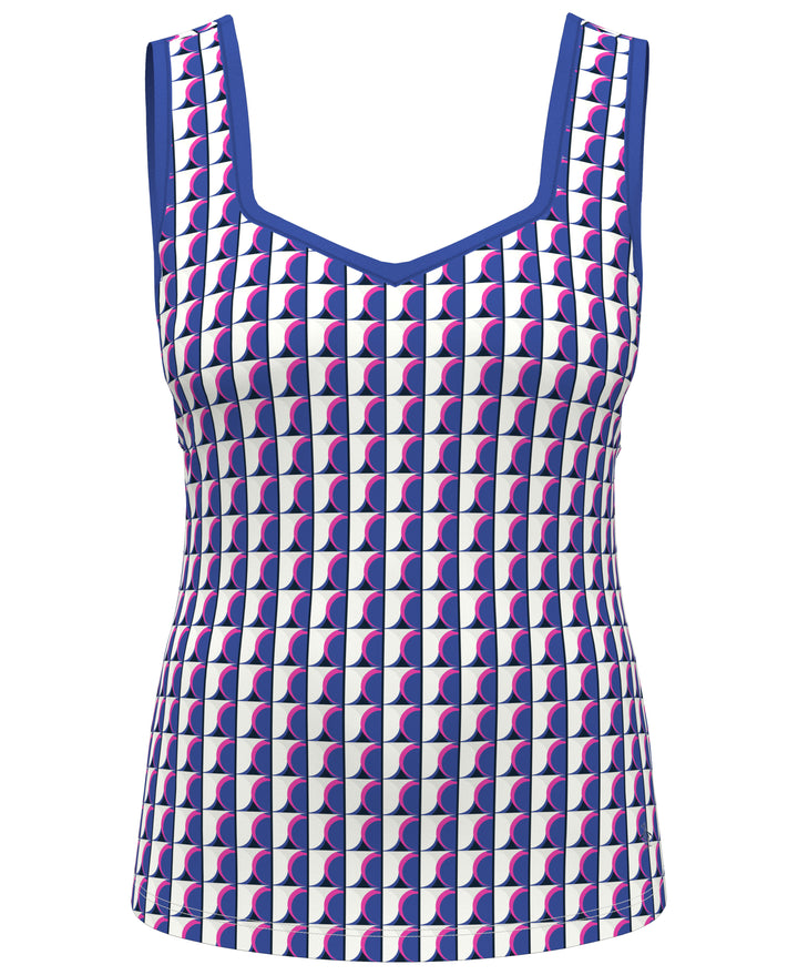 Women's Sweetheart Tennis Tank Top (Nebulas Blue) 