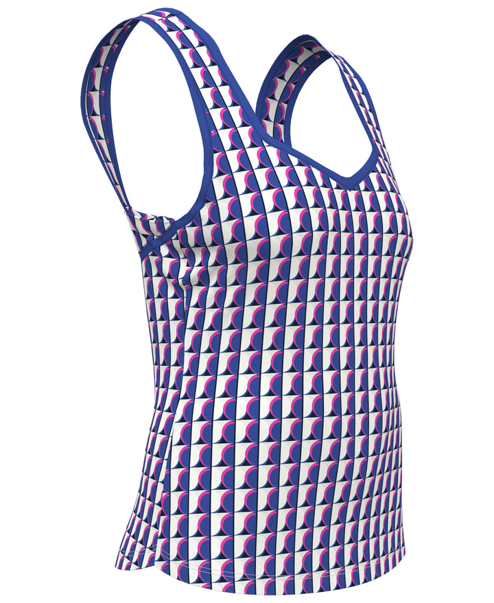 Women's Sweetheart Tennis Tank Top (Nebulas Blue) 