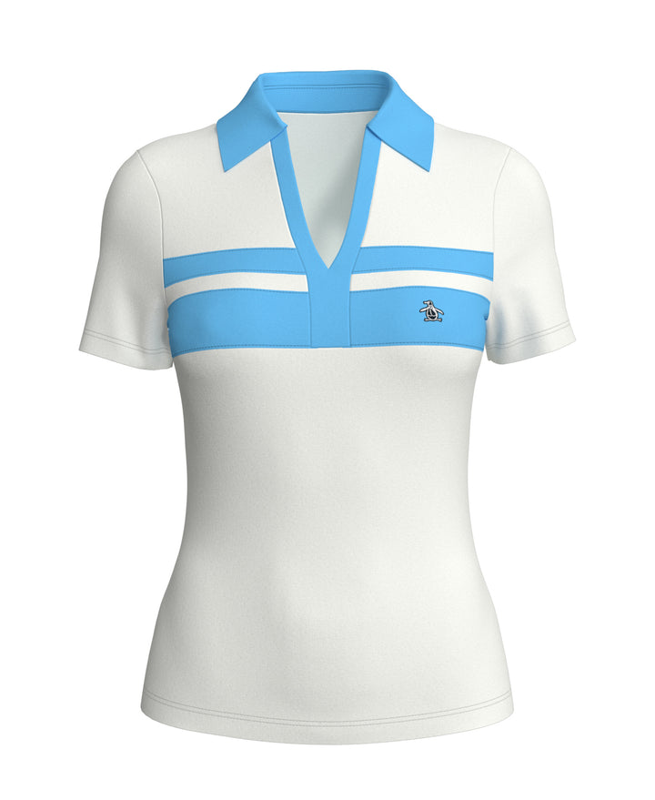 Women's Tennis Color Block Tank Top-Women's Tanks-Bright White-XS-Original Penguin