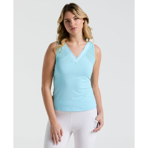 Women's Tennis Colour Block Tank Top (Castaway) 
