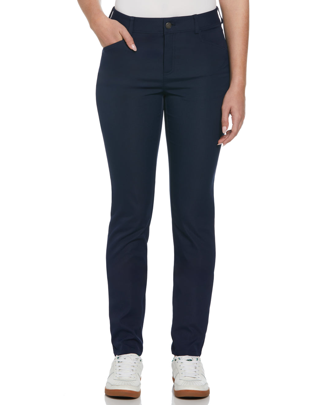 Womens Veronica 5-Pocket Full Length Golf Trousers (Black Iris) 