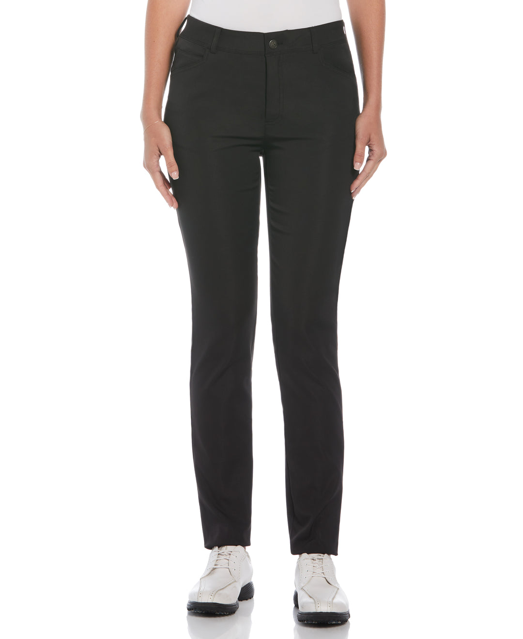 Womens Veronica 5-Pocket Full Length Golf Trousers (Caviar) 