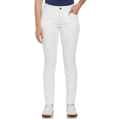 Womens Veronica 5-Pocket Full Length Golf Trousers (Bright White) 