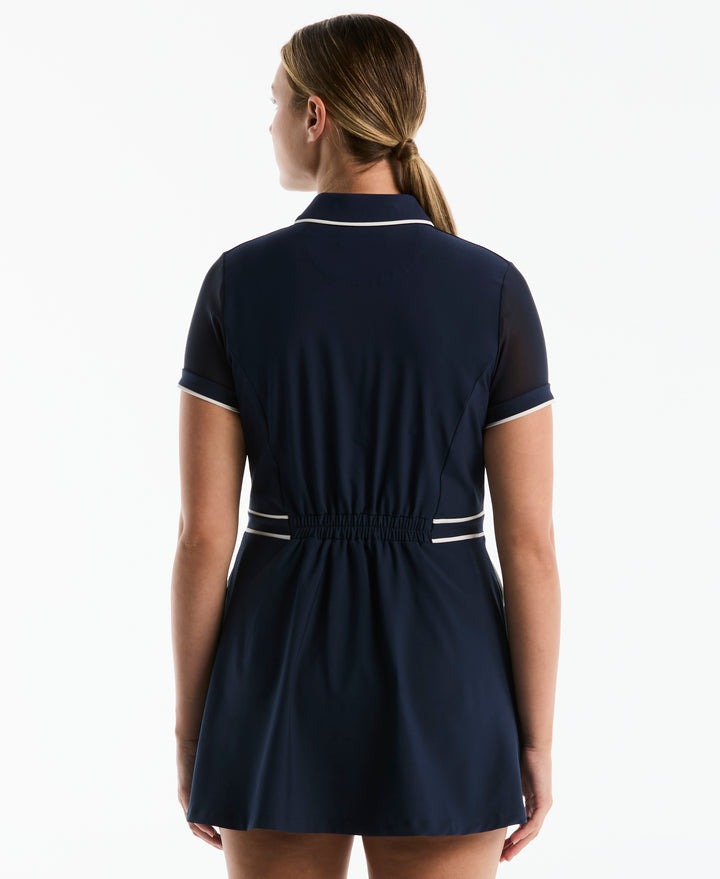 Women's Veronica Contrast Tipping Dress-Dresses-Original Penguin