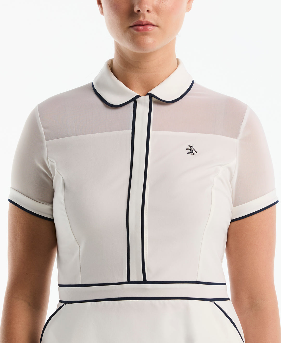 Women's Veronica Contrast Tipping Dress-Dresses-Original Penguin