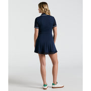 Veronica Short Sleeve Golf Dress (Black Iris) 