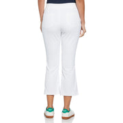 Veronica Open Front Crop Flare Golf Pant (Bright White) 