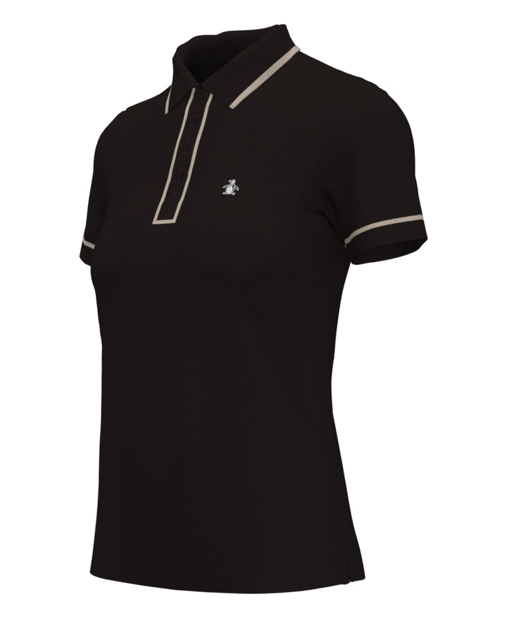 Performance Veronica Short Sleeve Golf Polo Shirt (Chocolate Torte) 