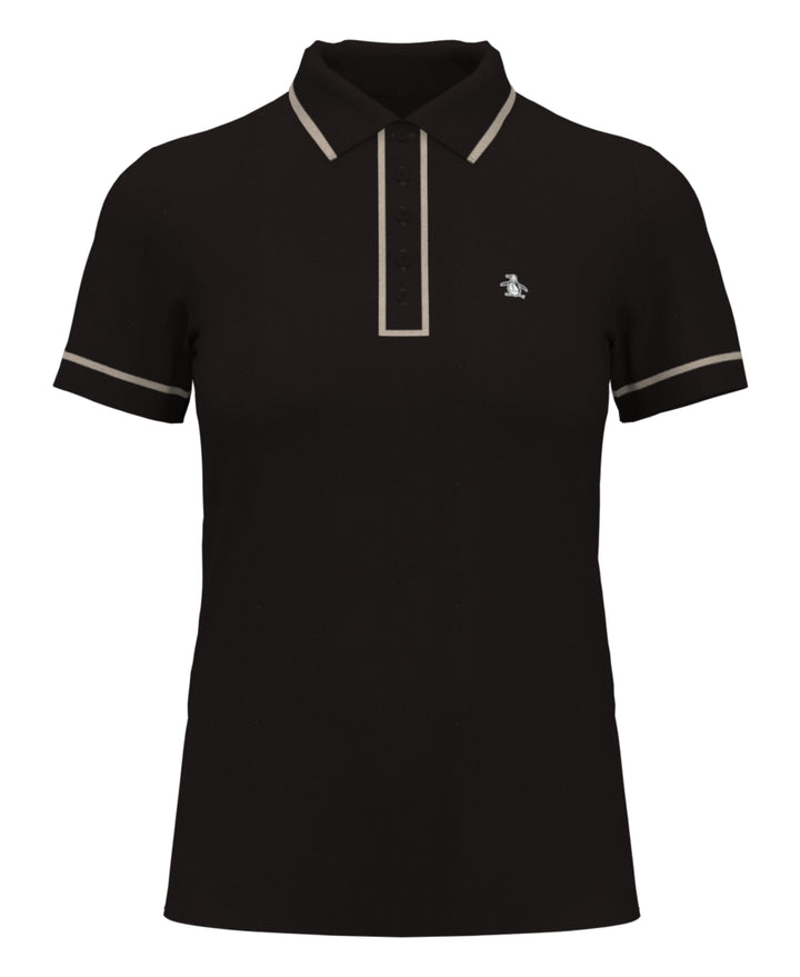 Performance Veronica Short Sleeve Golf Polo Shirt (Chocolate Torte) 