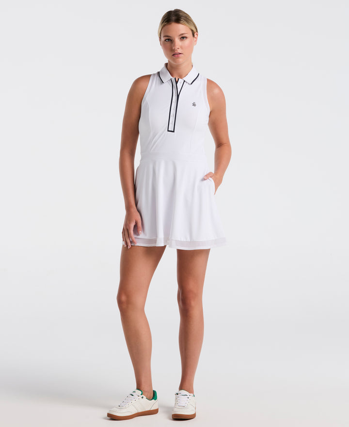 Veronica Sleeveless Golf Dress with Shorts (Bright White) 