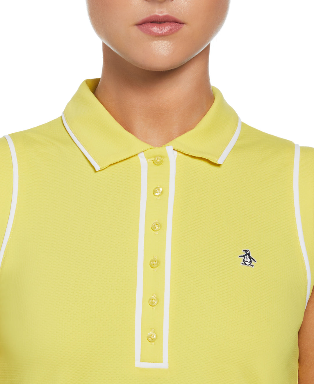 Veronica Sleeveless Golf Polo Shirt (Green Sheen) 