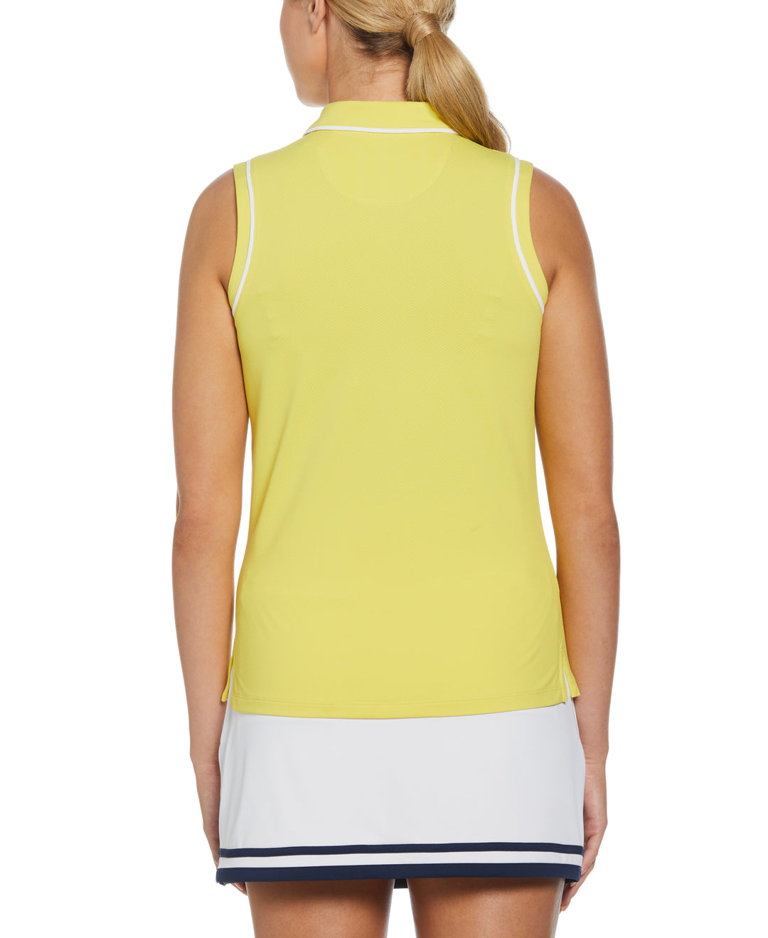 Veronica Sleeveless Golf Polo Shirt (Green Sheen) 