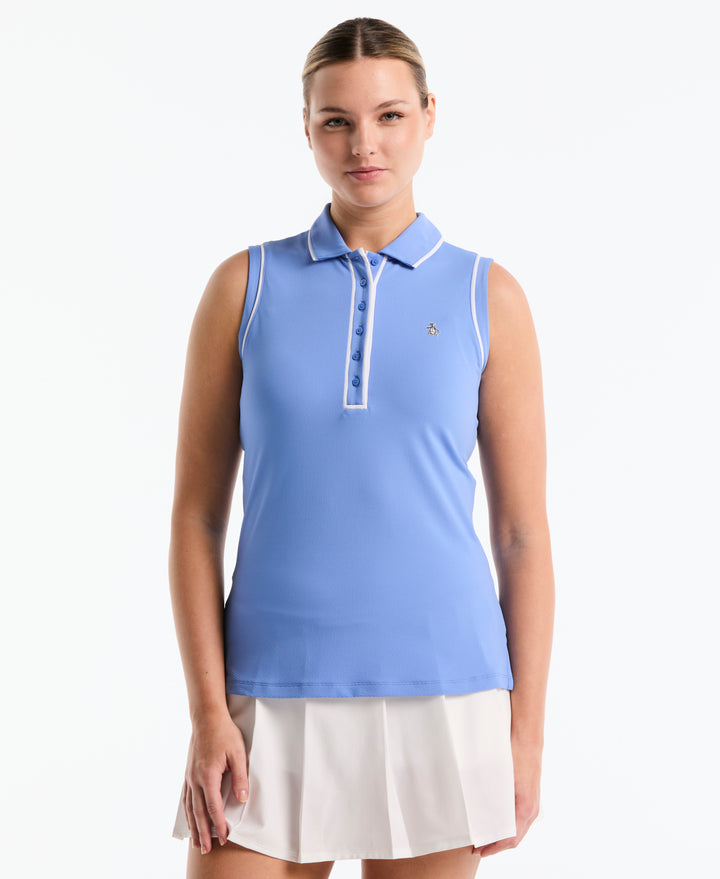 Veronica Sleeveless Golf Polo Shirt (Ultramarine) 