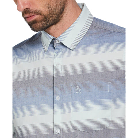 Woven Engineered Stripe Shirt (Surf Spray) 