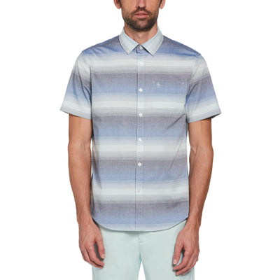 Woven Engineered Stripe Shirt (Surf Spray) 