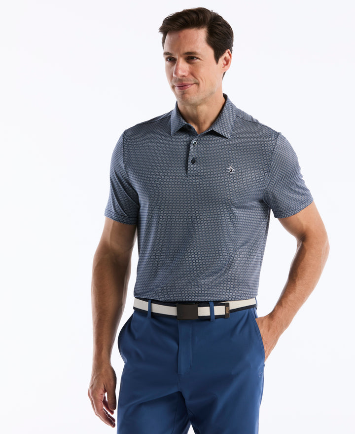 Mid Century Geo Golf Polo