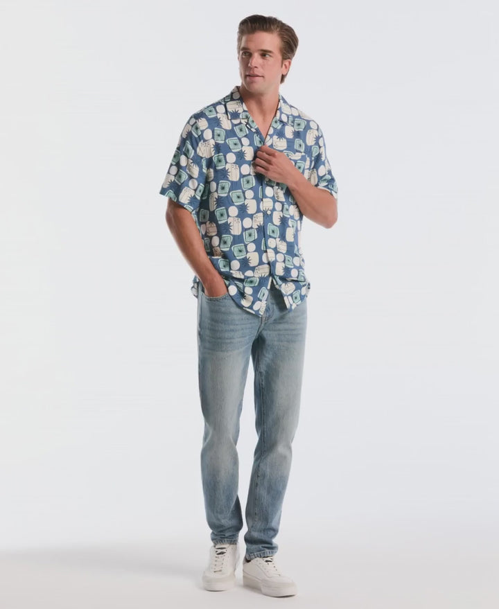 Retro Geo Camp Shirt