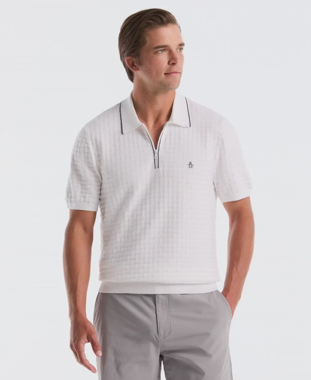 Links Quarter Zip Sweater Polo