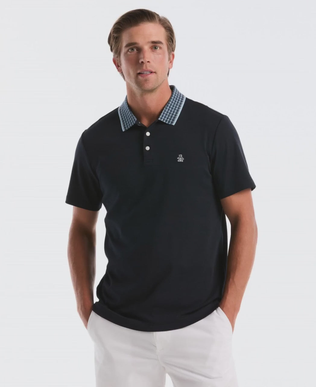Cotton Interlock Novelty Stripe Polo