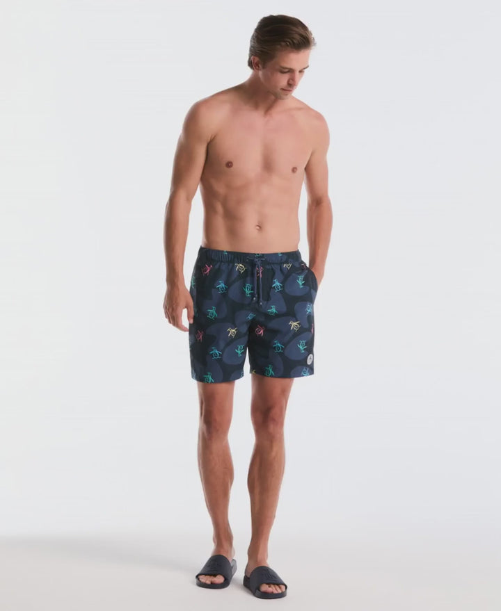 7" All-Over Tumble Pete Swim Short