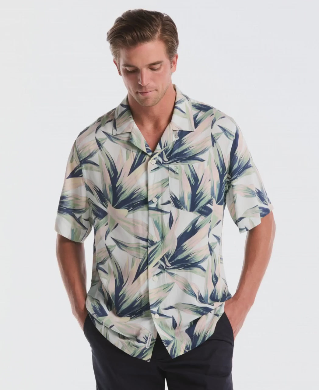 All-Over Succulent Camp Shirt