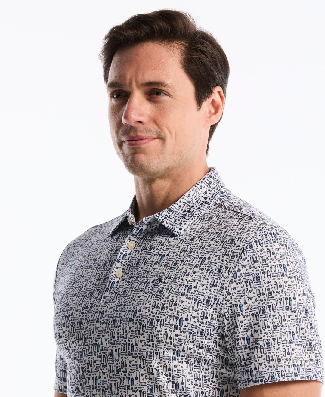 Printed Bartender Golf Polo
