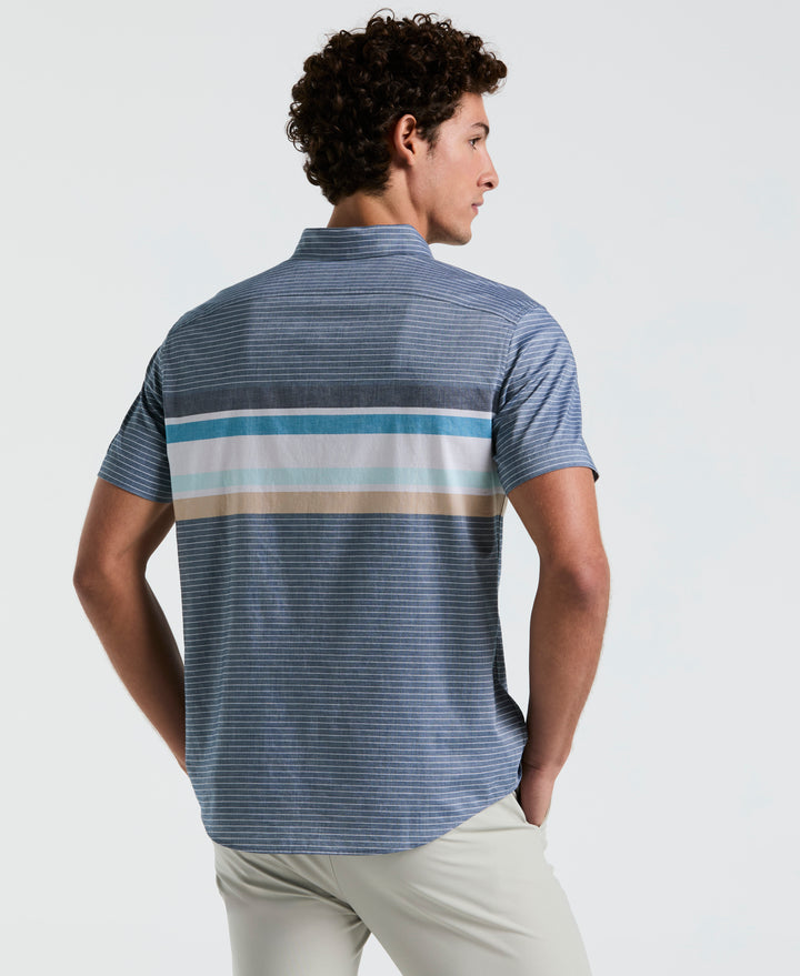 Lawn Chest Stripe Shirt (Blue Wing Teal) 