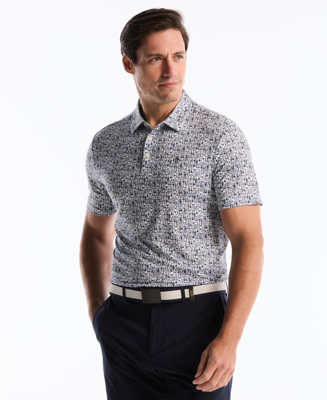 Printed Bartender Golf Polo
