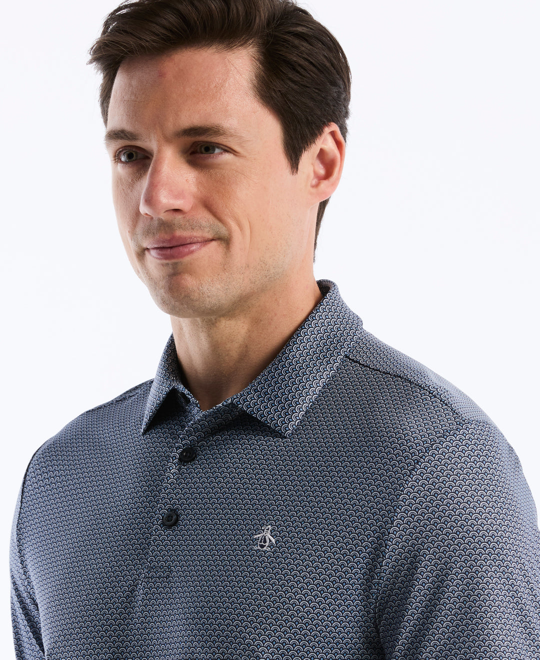 Mid Century Geo Golf Polo