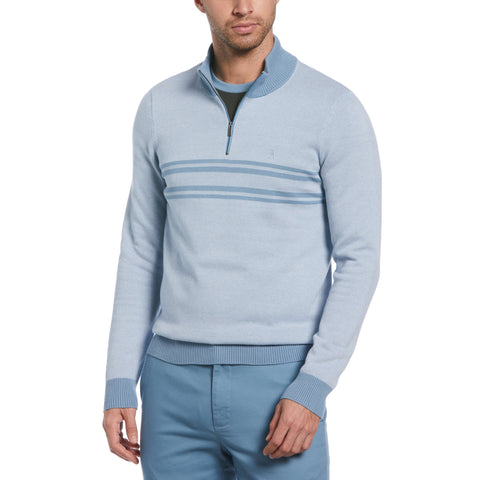 1/4 Zip Cotton Sweater (Spring Lake) 