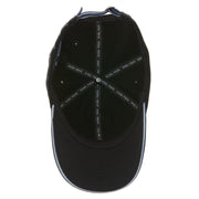 Cotton Twill Cap, Contrast Underbrim, 3D Embroidery-Hats-Black-OS-Original Penguin